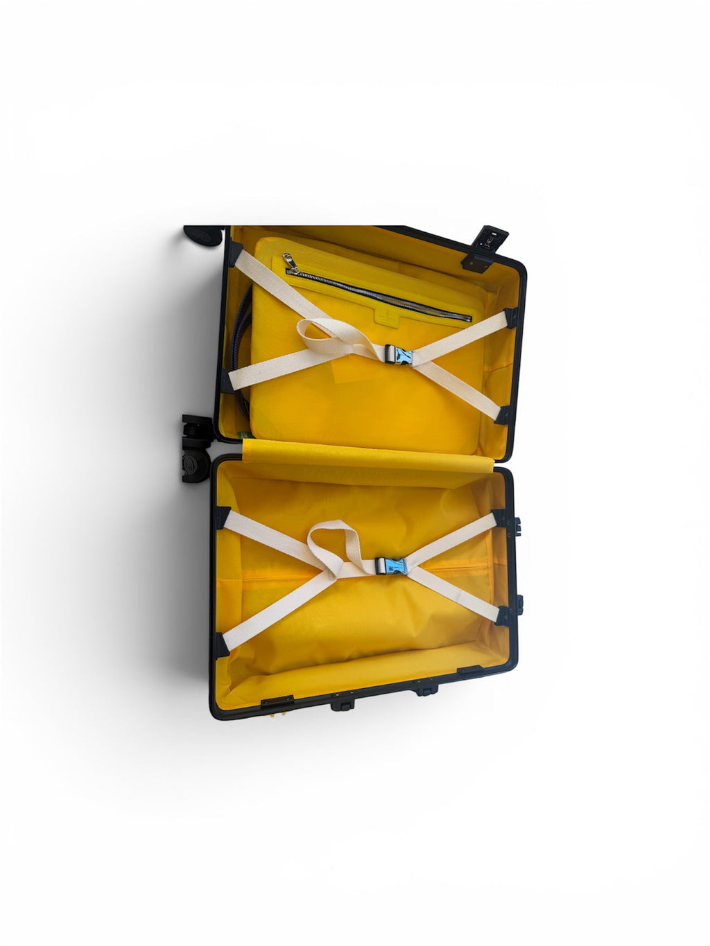Goyard Hard-Shell Rolling Suitcase – Blue